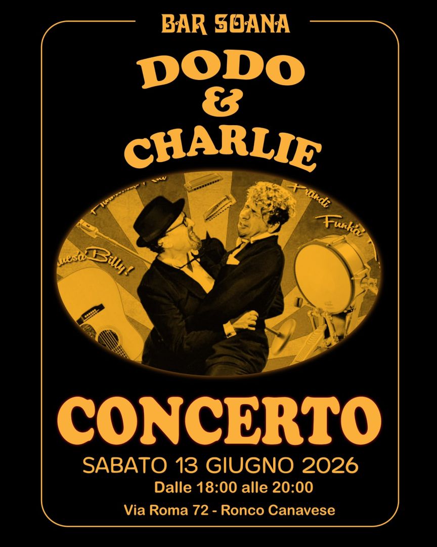 Ronco, Bar Soana: Sabato 13 giugno CONCERTO