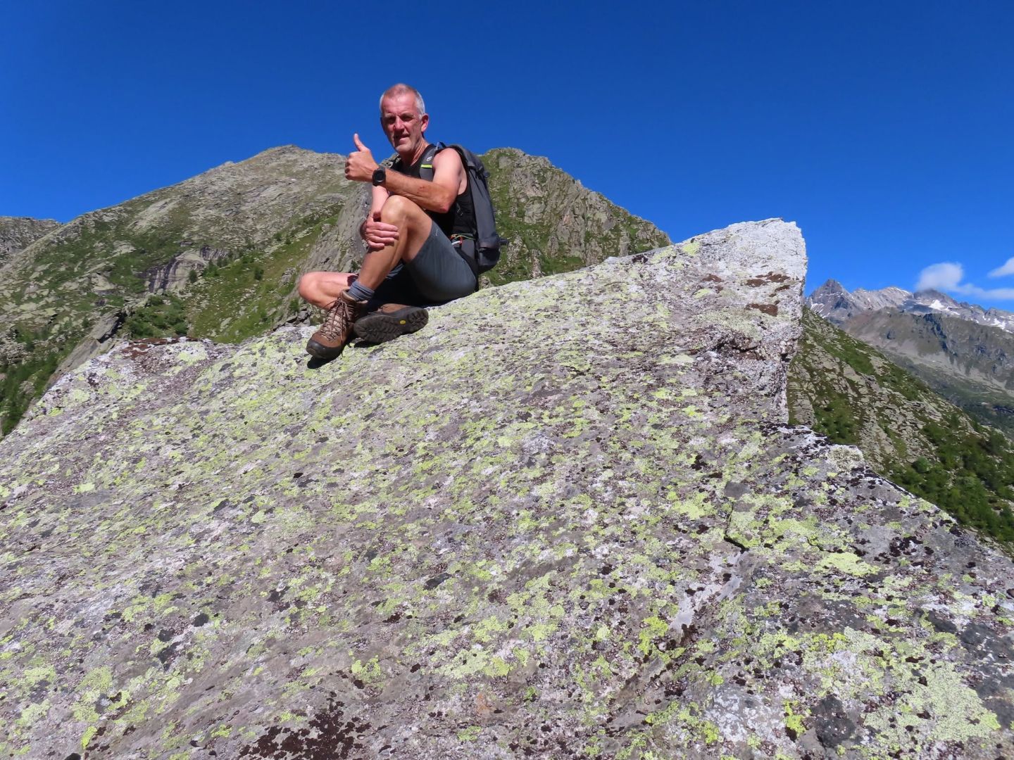 Franco Chiapetto alla Bocchetta di Pianei e Cima di Lasin da Lasinetto