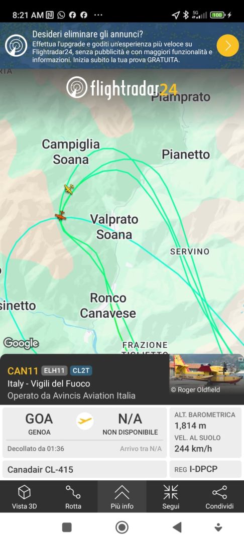 Aggiornamento incendio in alta valle Soana a cura del Sindaco di Ronco