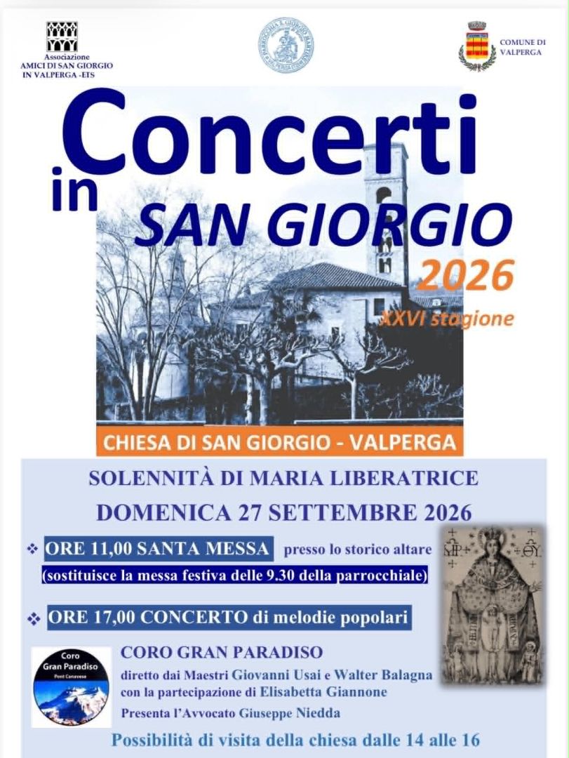 A Valperga la Madonna Liberatrice torna a parlare attraverso la musica a cura di Cortese Giorgio.