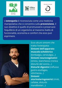 Ronco, 22 settembre: primo incontro con Alessandro Giovannini Osteopata D.O.