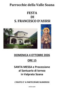 Festa di S. Francesco d'Assisi a cura di Don Gian Paolo e Diacono Massimo
