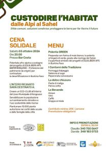 Custodire l’Habitat: sabato 3 ottobre a Pont un incontro aperto a tutti per parlare di montagna, ambiente e solidarietà