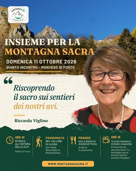 Domenica 11 ottobre: Una Montagna Sacra nel Gran Paradiso a cura di Riccarda