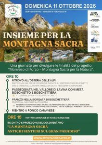 Domenica 11 ottobre: Una Montagna Sacra nel Gran Paradiso a cura di Riccarda