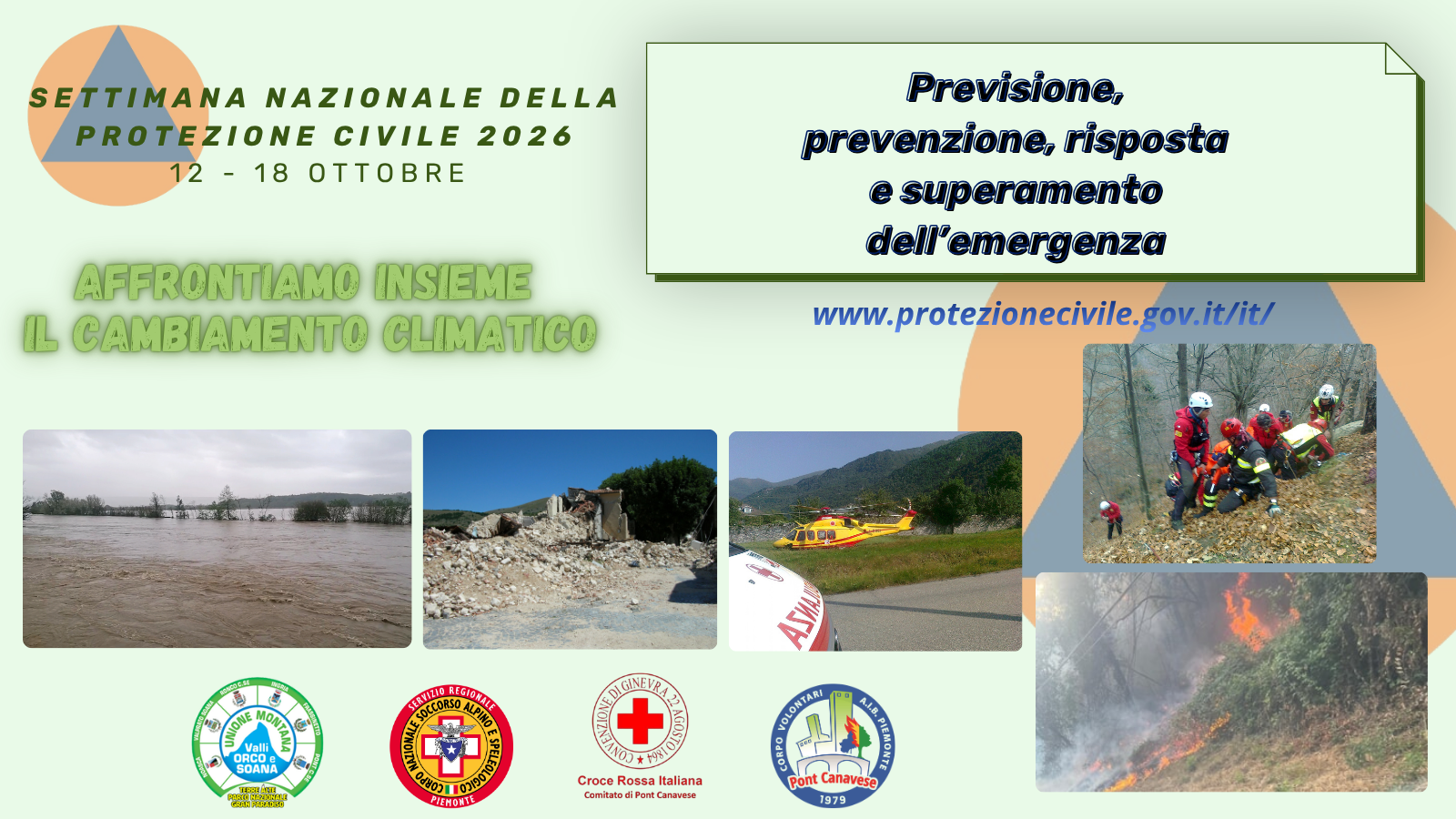 Pont: Settimana Nazionale della Protezione Civile 2026 | 12 - 18 ottobre