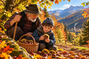 La castagna, il riccio e il nonno Ulderico. Una novella d’ottobre tra i boschi della Valle Soana di Giorgio Cortese